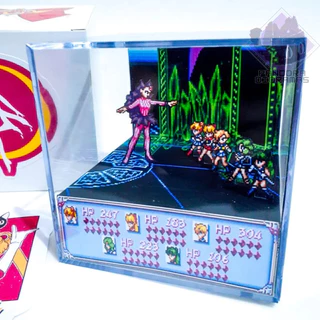Cubo Diorama Sailor Moon JRPG Koan Battle Cubo de Acrílico 9x9x9cm