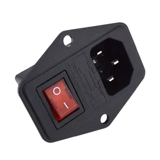 Tomada Fêmea Com Porta Fusível Interruptor