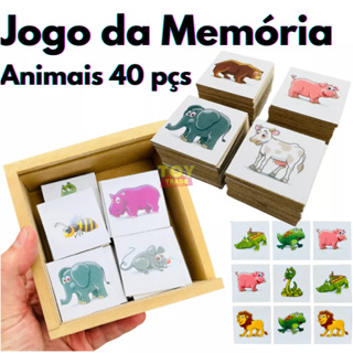 Brinquedo Jogo Da Memória Das Profissões 54 Cartas Educativo