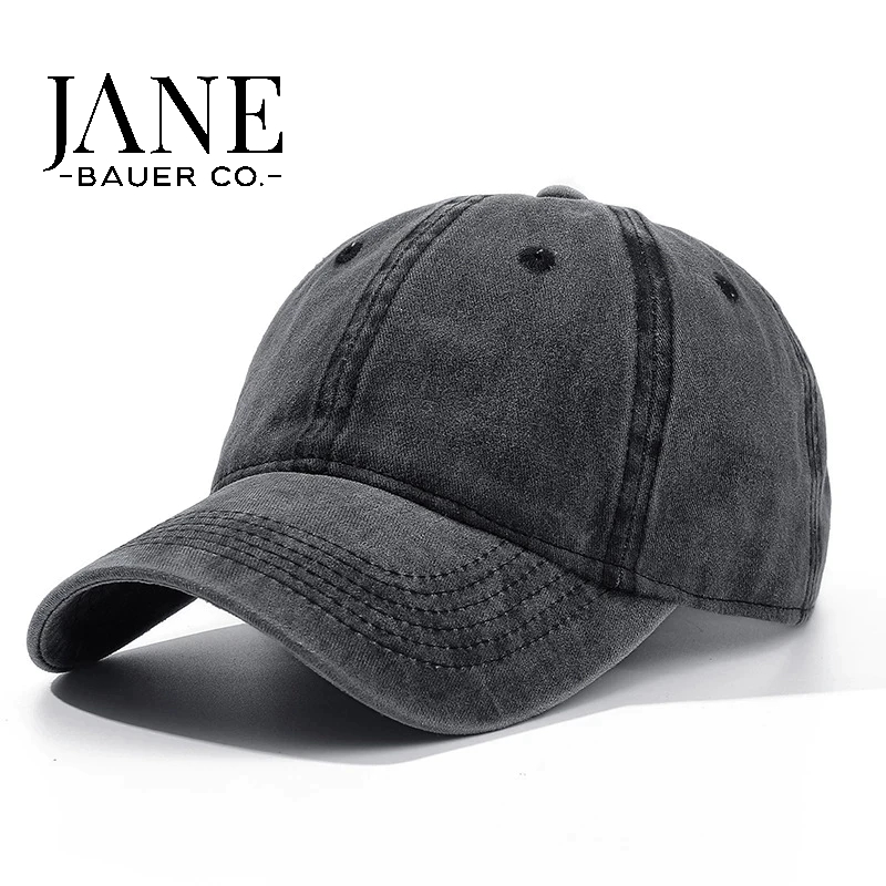 Boné Preto Aba Curva Vintage Made Baisebol Classic Unisex Ajustável