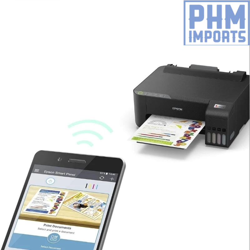 EPSON EcoTank L1250 - Impressora, tanque de Tinta Colorida, Wi-Fi Direct, Comando de voz, Bivolt, Cor: Preto