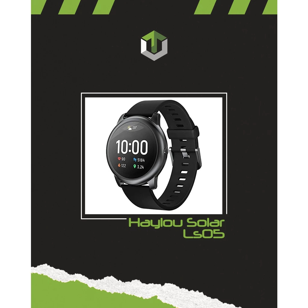 Relógio Smartwatch Haylou-Solar Ls05 Bluetooth 5.0 Versão Global - Preto