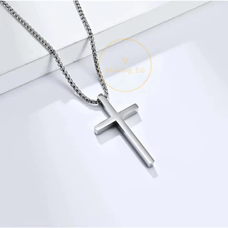 Colar Com Cruz Aço Inoxidavel Colar Masculino Corrente Pingente De Cruz