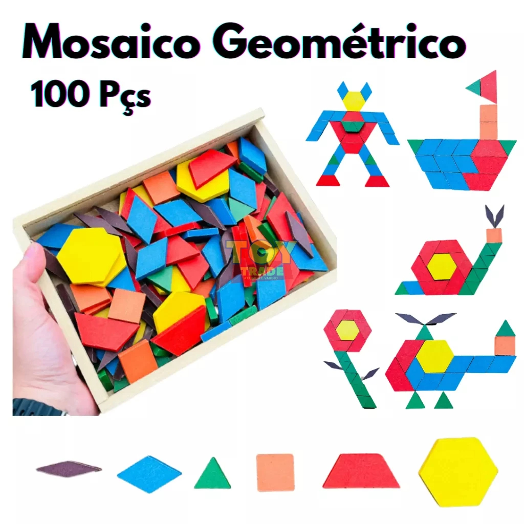 Imagem para P46 - Mosaico Geométrico 100 Peças