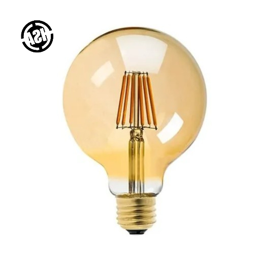 Lampada Retro de Filamento Led G80 E27 2200K 4W