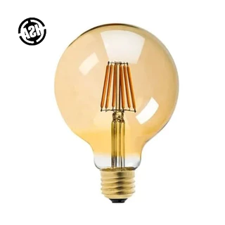 Lampada Retro de Filamento Led G80 E27 2200K 4W