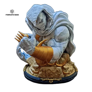 Estátua Busto Cavaleiro da Lua | Moon Knight