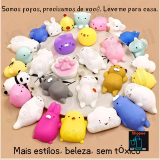Kit 20 Squishy Bichinho Macio De Apertar super fofo