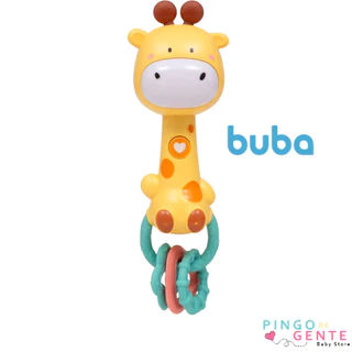 Brinquedo Girafinha Musical Sensível Ao Movimento Luz e Mordedor Buba