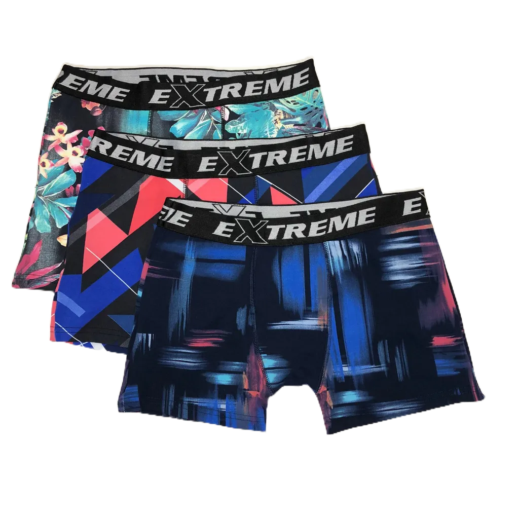 kit 6 Cueca masculina box boxer Estampado Premium com elástico reforçado.