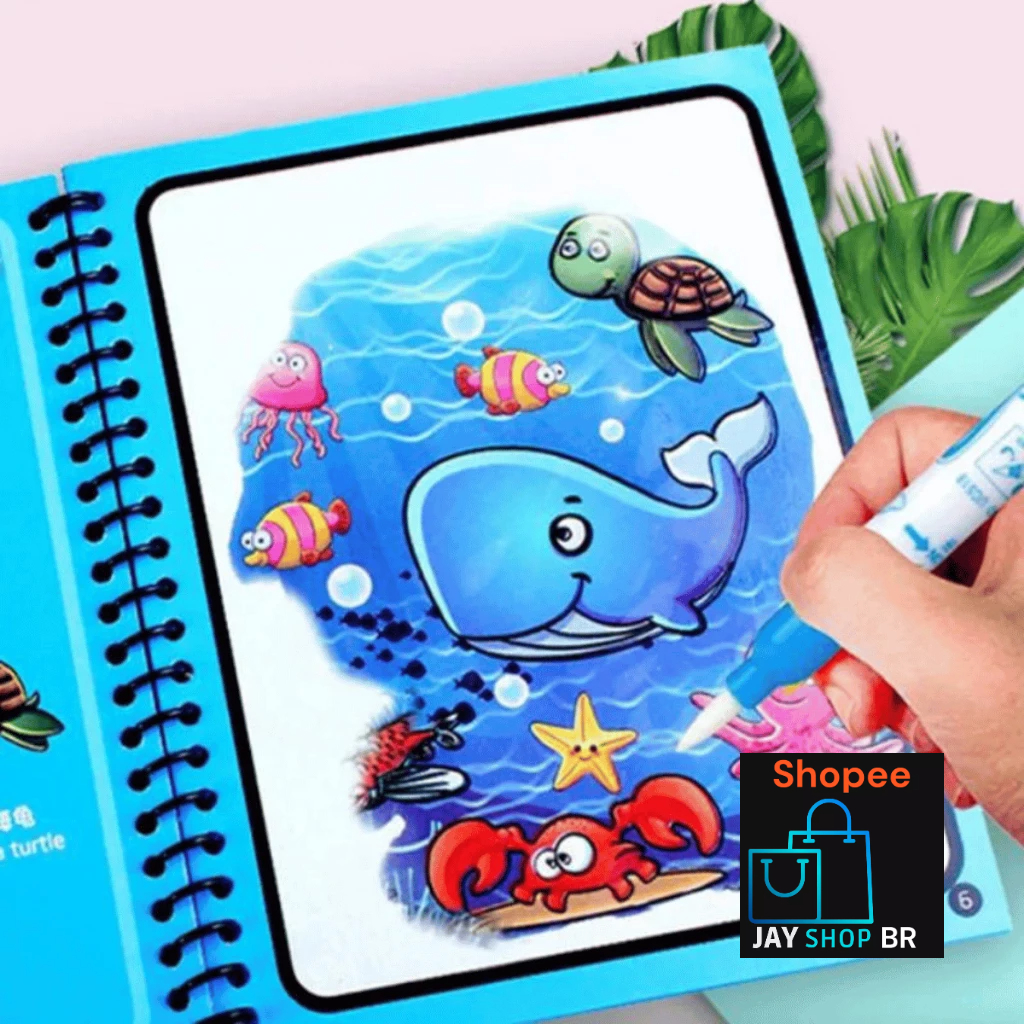 Livro de desenho de água mágica, livro de pintura de água faça-você-mesmo,  maquiagem, dinossauro, para meninas, meninos e crianças, para estudantes  para desenhar para crianças (transporte)