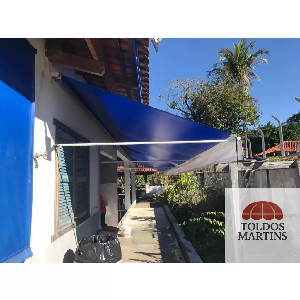 Toldo retrátil Lona com babado reto Area externa Garagem 300 x 200 *LEIA DESCRIÇÃO*