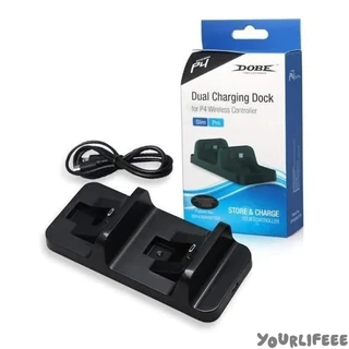 Base Carregador Duplo Dock Charge Controle Ps4 Tp4-002