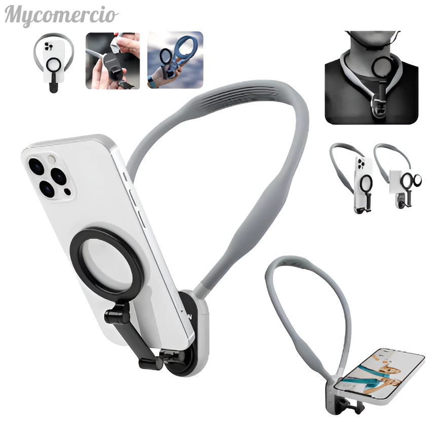 Suporte Magnético Alça De Pescoço Celular Selfie Neck Mount