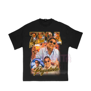 Camiseta Zeca Pagodinho Camisa 100% Algodão Vintage Streetwear Temos Plus Size - Envio Rápido