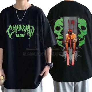 Camiseta Básica Anime Chaisaw Man Denji Camisa 100% Algodão Streetwear Temos Plus Size Lançamento - Envio Rápido