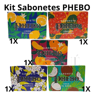 Kit 5 Sabonetes Phebo 100g cada