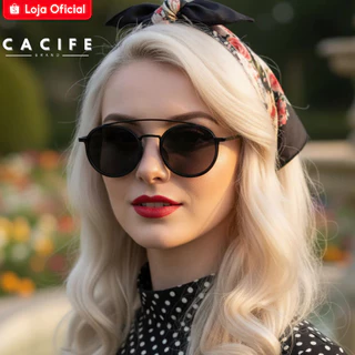 Óculos de Sol Redondo Premium Aviador Vintage Classico Blogueira Elegante uv400 Feminino Masculino em Oferta na Shopee