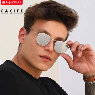 Oculos Hexagonal De Sol Prata Espelhado Original Classico Retro Vintage uv400 Masculino Feminino em Oferta na Shopee