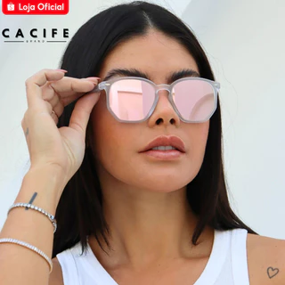 Oculos de Sol Hexagonal Rose Espelhado Branco Premium Original Blogueira Tendencia uv400 Feminino em Oferta na Shopee