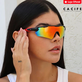 Oculos de Sol Polarizado Esportivo Vermelho Espelhado Premium Baixa Pace Ciclismo Corrida uv400 em Oferta na Shopee