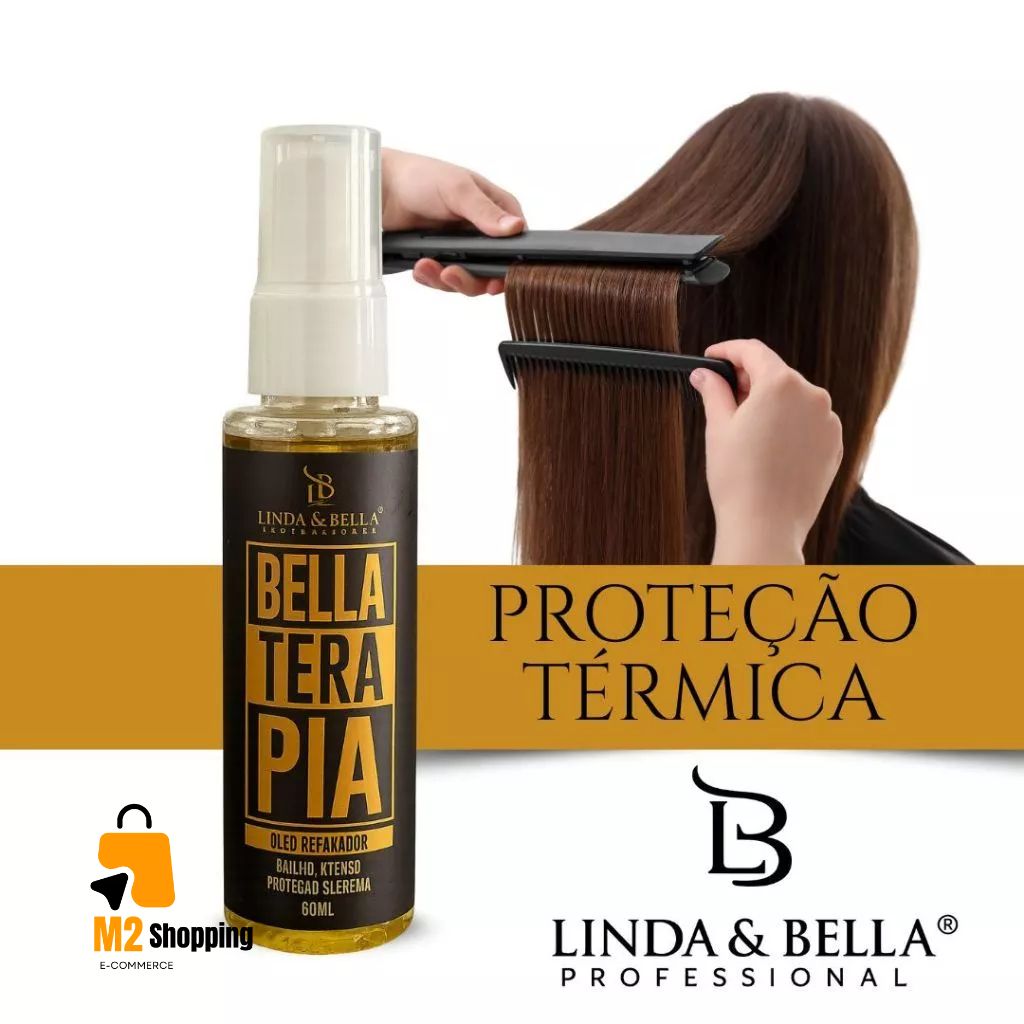 Óleo Reparador de Pontas BellaTerapia 60ml - Brilho Intenso
