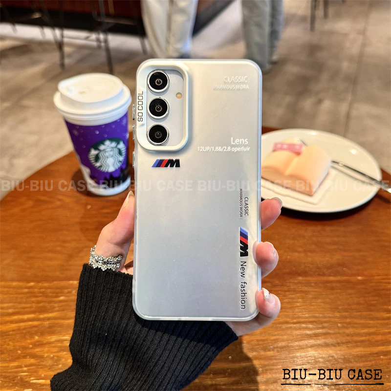 Capinha capa de Letra M da BMW para SAMSUNG Galaxy A55 A54 A35 A34 A25 A15 S24 S23 A55 e S25 Capa TPU choque