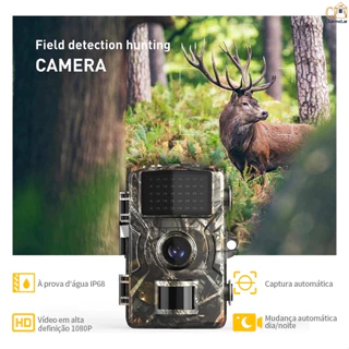 1080P Câmera De Trilha Com Visão Noturna Para Caça 16MP Pode Gravar Vídeos E Tirar Fotos em Oferta na Shopee