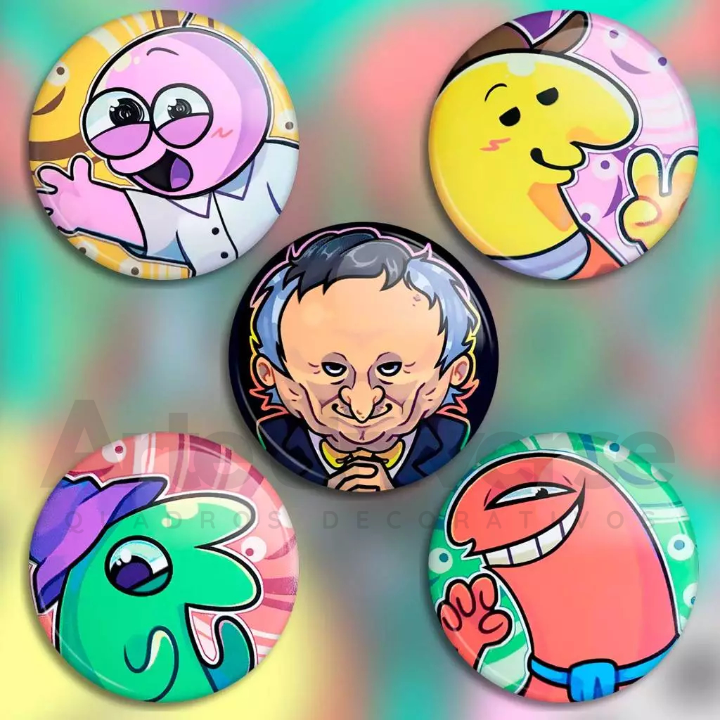 broche Smiling Friends kit 5 unidades de botons Smiling Friends ...