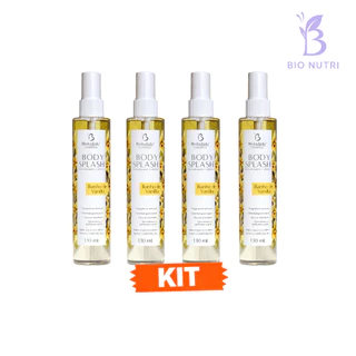 KIT 4 Body Splash Feminino Banho de Vanilla 130ML – Perfumação Suave e Doce | Perfume Corporal