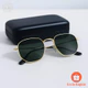 Óculos de Sol Hexagonal Masculino e Feminino Moda Premium Tendência 2026 + Case