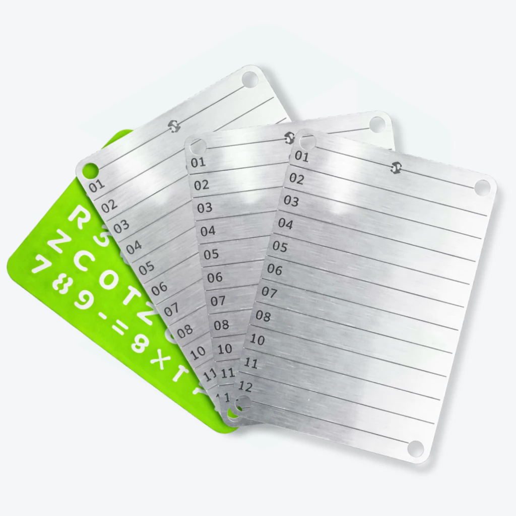 3x Carteira Cripto+ Estencio - Cold Wallet Inox 304 - 48 Palavras