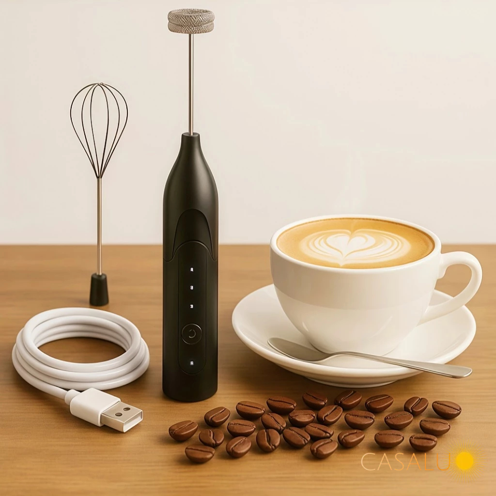 Batedor Misturador Mixer Elétrico Para Bebidas Leite Café Cl