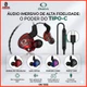 Fone de Ouvido Gamer Tipo-C Estéreo com Microfone Grave HD Controle ON-1002