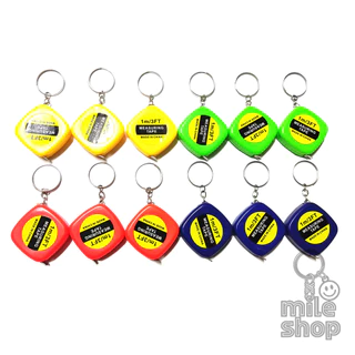 Kit com 12 24 36 48 chaveiro mini trena 1 metro ideal para lembrancinha festa evento