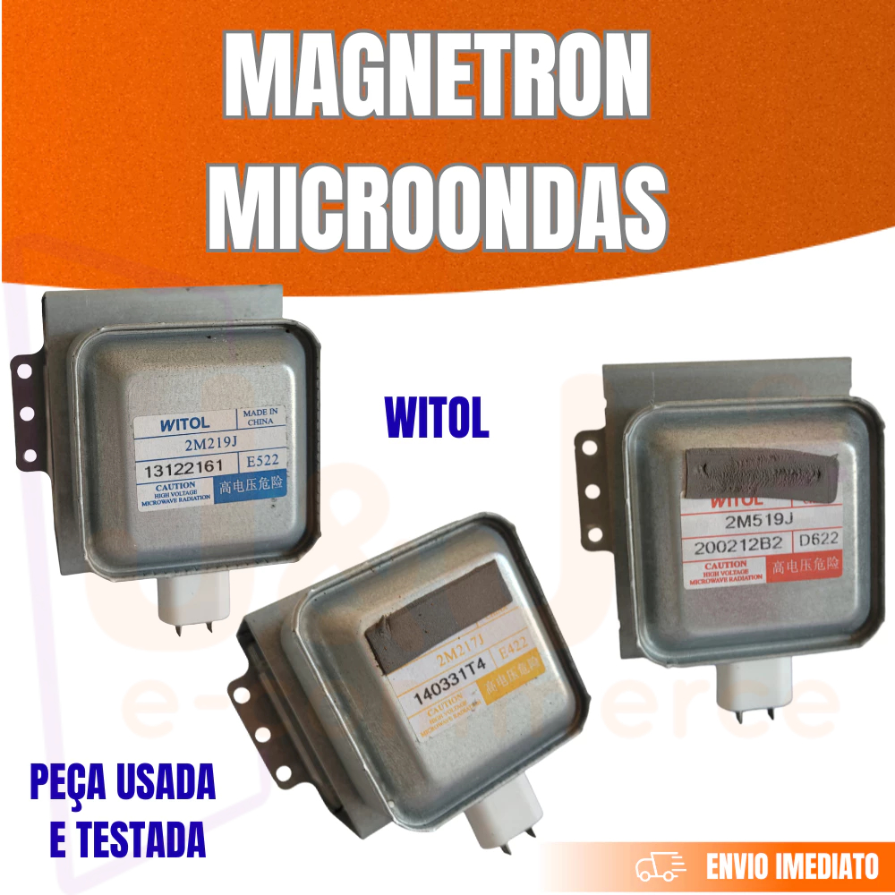 Magnetron Microondas Witol 2M219J - 2M519J - 2M217J Testado Antes do ...