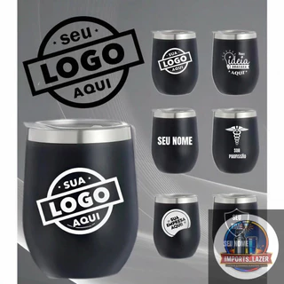 KIT 20 COPOS CUIA 360ML TÉRMICO PERSONALIZADO A LASER