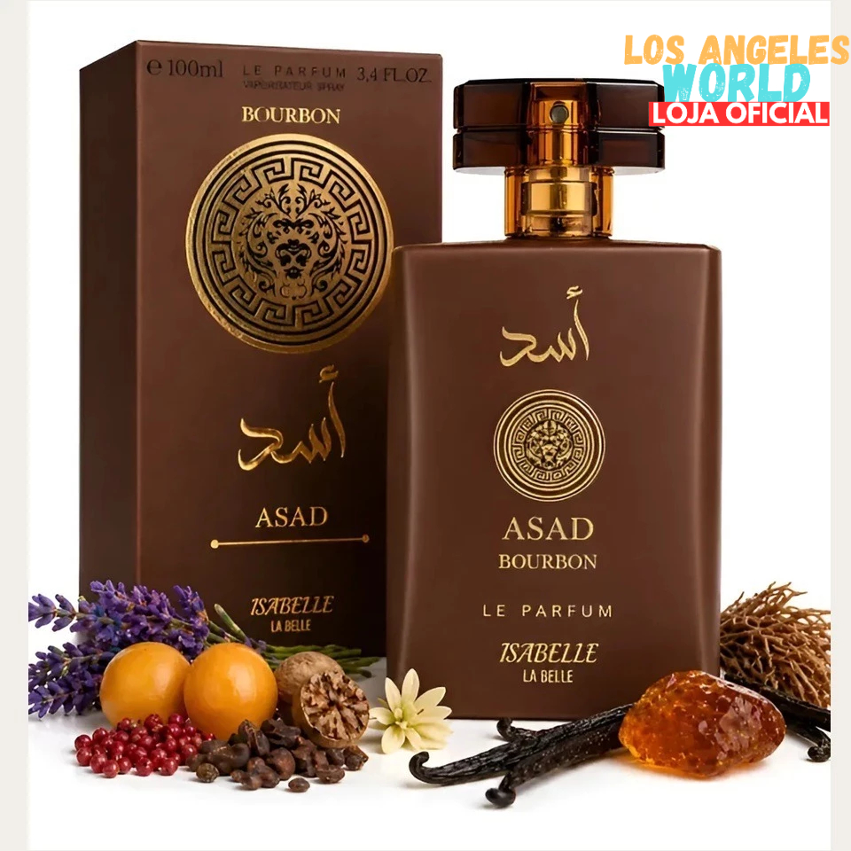 Perfume Asad Bourbon Árabe Isabelle la belle 100ml Original Masculino
