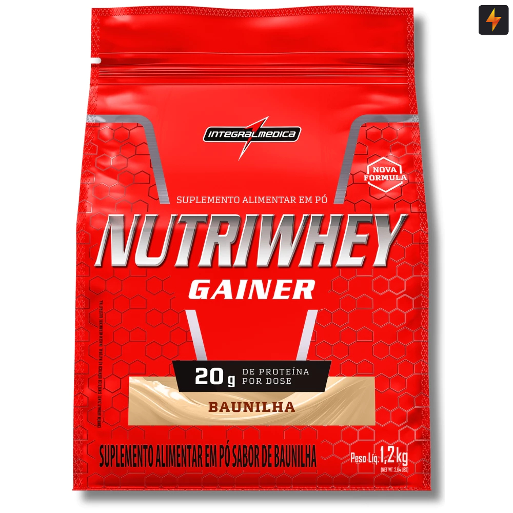 Nutri Whey 1,2Kg - Nova Embalagem e Fórmula 20g Proteína - 15 doses  - Integralmédica