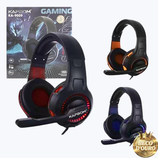 Fone Headset Gamer C/fio Microfone Ajustável Conexão P2 Usb Cor Vermelho