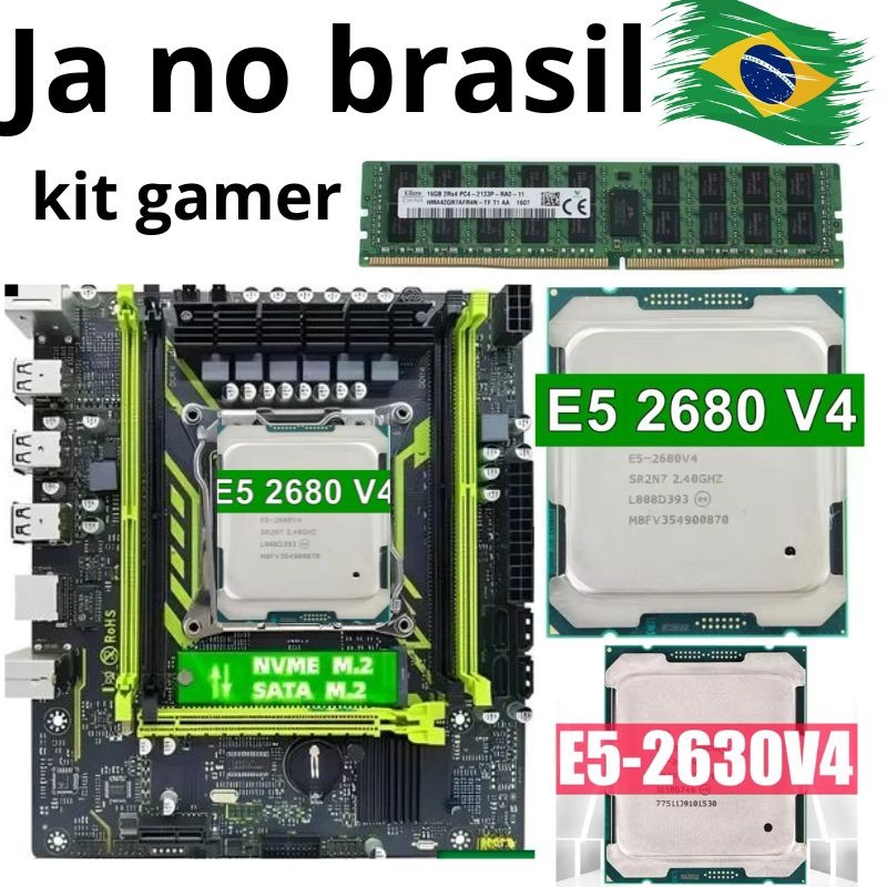 Processador Xeon E5 2680v4 E5 2650 v3 E5 2630v4 Upgrade Pc Gamer