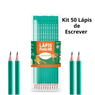 Kit 50 lápis de Escrever Nº2 Preto Mais Barato 50 Unidades Escolar Escola Lápis preto