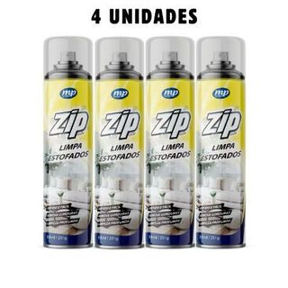 Espuma Spray Zip Clean 300ml Limpa a Seco Sofá, Estofado, Banco de Carro Limpeza Profunda
