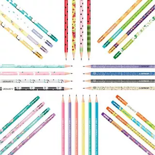 Kit com 30 Lápis Borracha Preto Material Escolar Varias Modelo Escola Lápis Escrever
