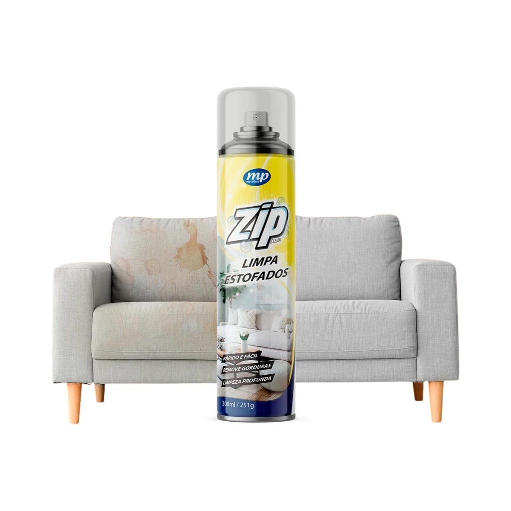 Kit C/2 Limpa Estofados Spray Zip 300ml My Place Carro e Sofá - Imagem 3