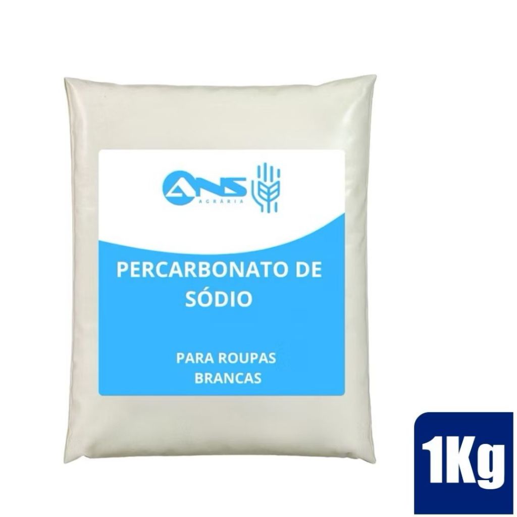 Percarbonato de Sódio 100% Puro Limpeza em Geral Tira Manchas Roupas Brancas 500g/1kg/2kg