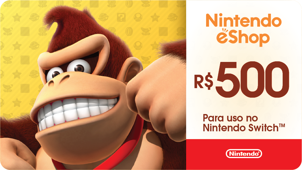 Cartão Nintendo eShop Brasil R$250 Reais - R$249,99