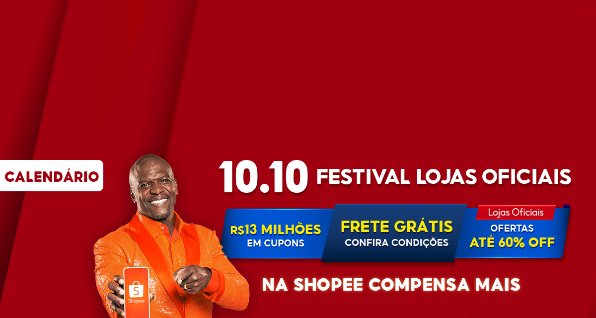 calendário 10 do 10 festival lojas oficiais 13 milhões de reais em cupons frete grátis confira condições e ofertas até 60 por cento off 