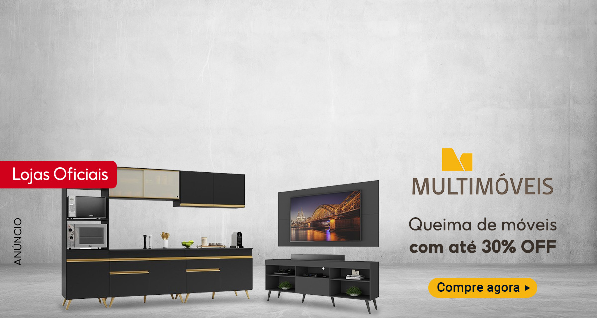 Lojas Oficiais. Multimóveis. Queima de móveis com até 30 por cento off. Compre agora.