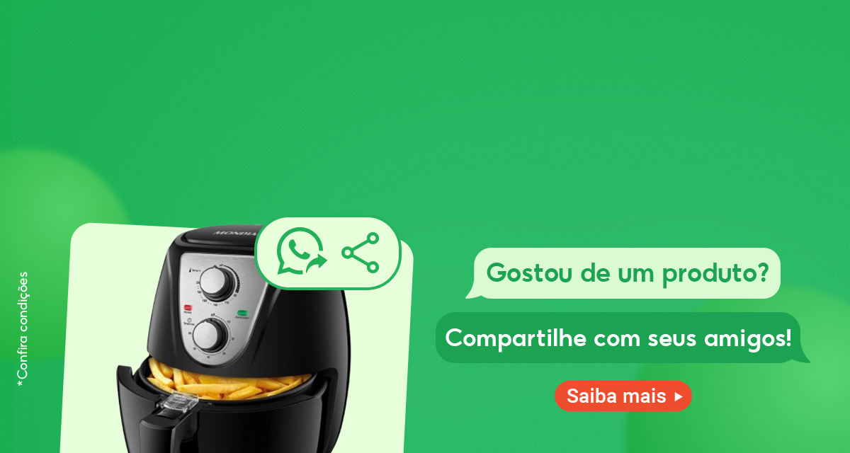 Gostou de um produto? Compartilhe com seus amigos! Saiba mais.